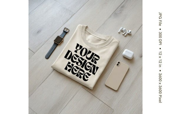 Boho T-shirt Mockup Blank Bella Canvas