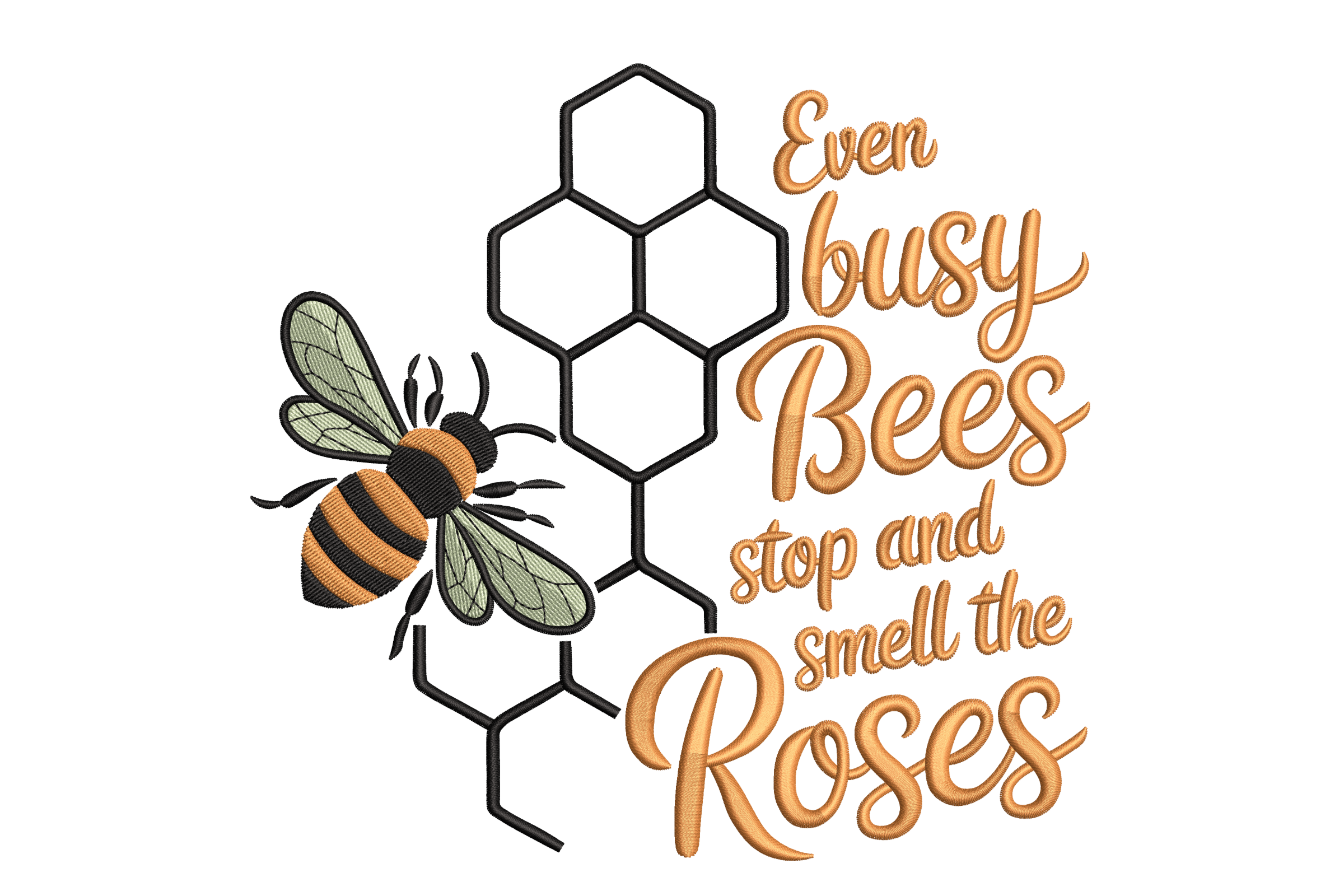 Busy Bees & Roses Quote – Positive Bee