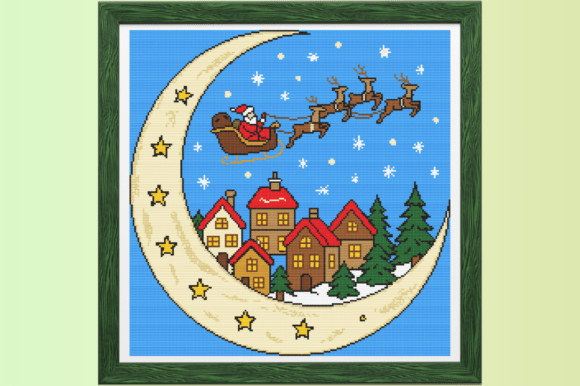 Crescent Moon Christmas Village