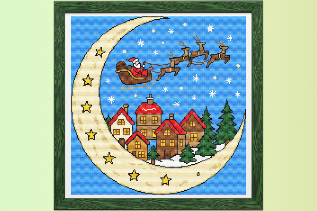 Crescent Moon Christmas Village