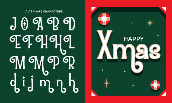 Criemas Font PNG with transparent background - Preview 4