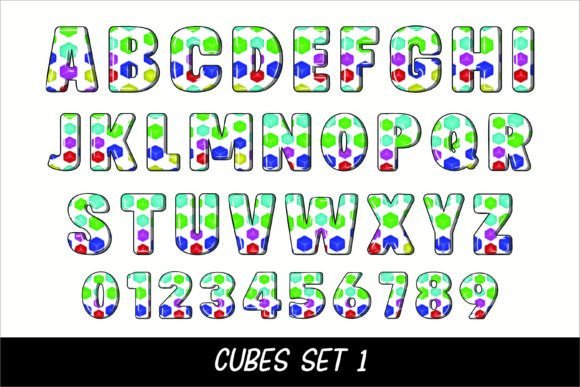 Cubes 3d Font - Preview 1