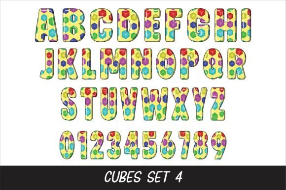 Cubes 3d Font - Preview 4