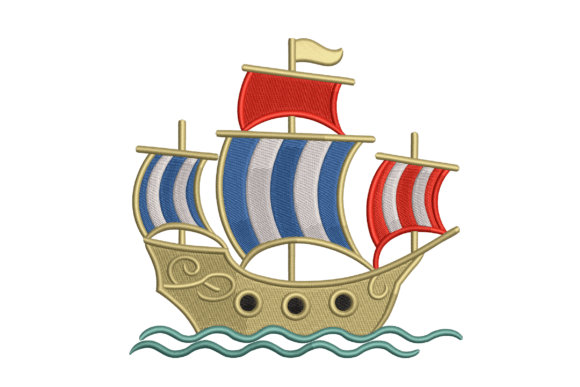 Cute Sailing Ship