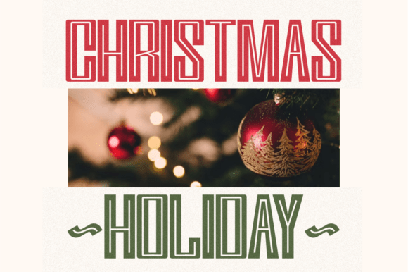 Dancing Holiday Font - Preview 2