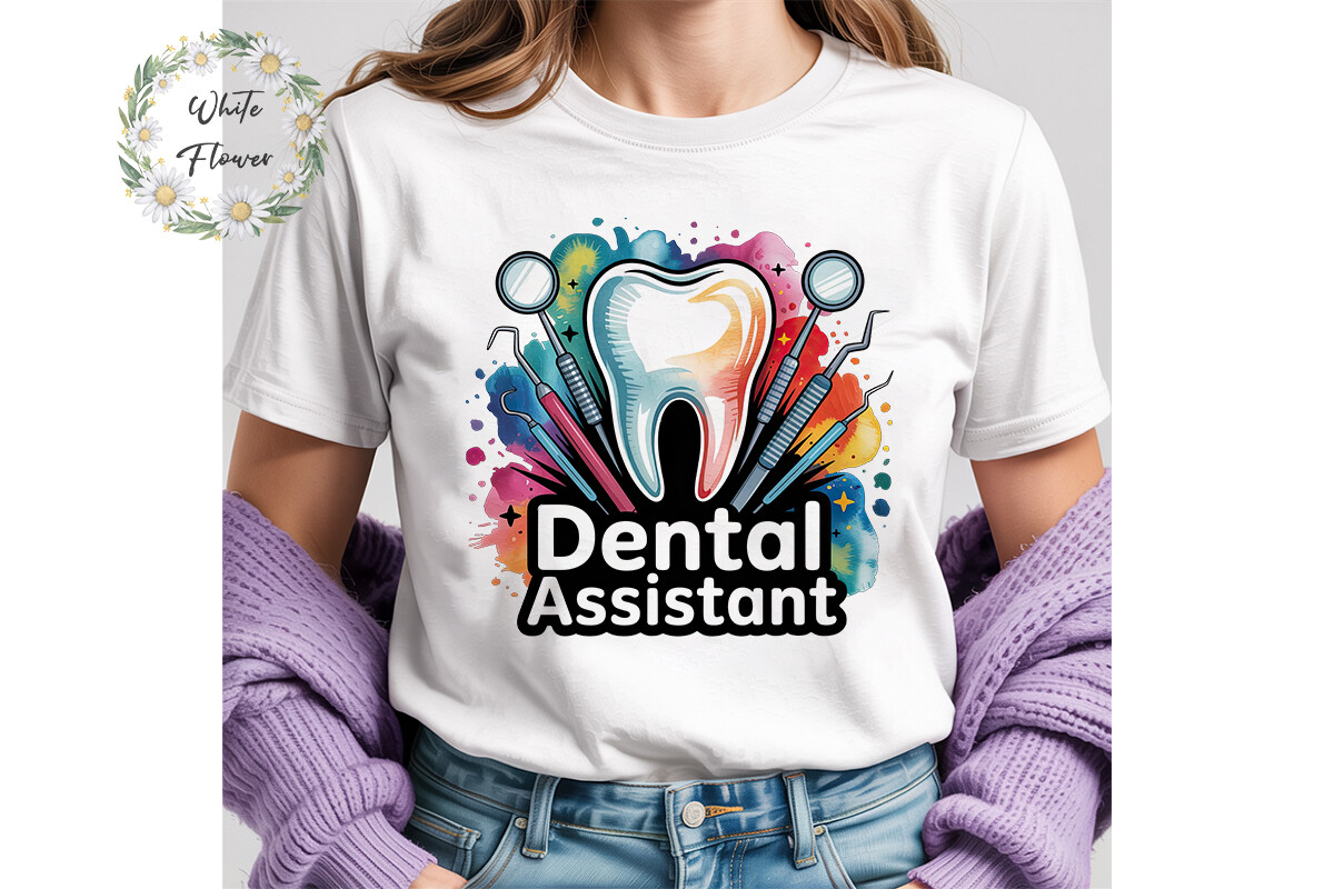 Dental Assistant Watercolor PNG Clipart - photo 1