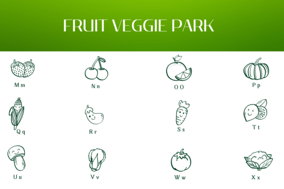 Fruit Veggie Park Font - Preview 3