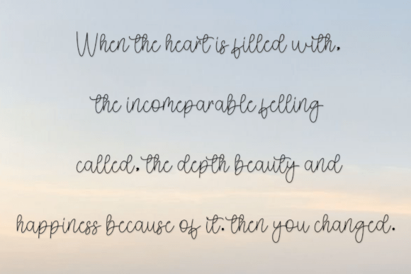 Glowing Wonderful Font PNG with transparent background - Preview 6
