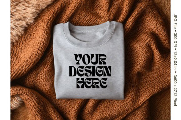 Gray T-shirt Mockup Blank Bella Canvas