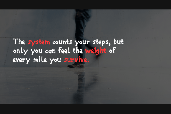 Long Walk Tech Font PNG with transparent background - Preview 4