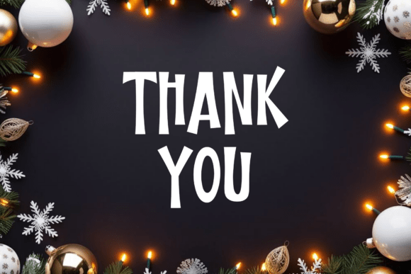 Newyear Beauty Font PNG with transparent background - Preview 4