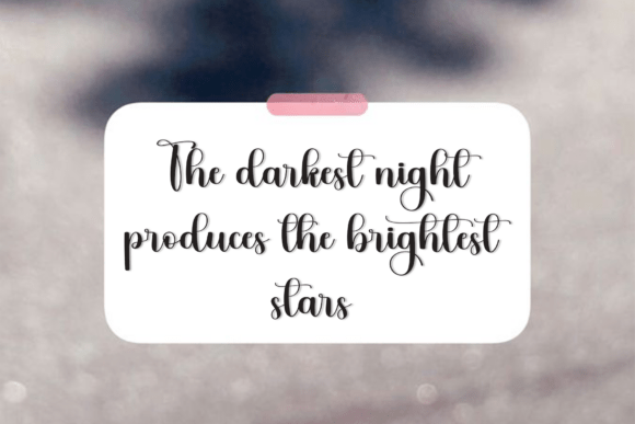 Nighty Perfect Font PNG with transparent background - Preview 1