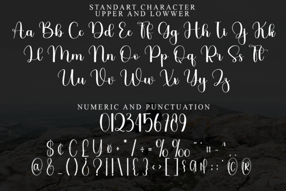 Nighty Perfect Font PNG with transparent background - Preview 4