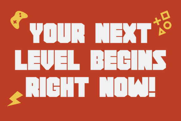 Retro Rumble Font PNG with transparent background - Preview 1