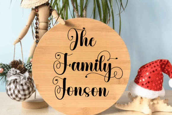 Shiny Christmas Font font preview - 4