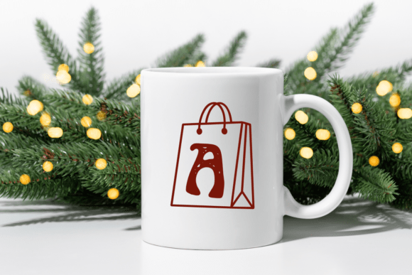 Shopping Bag Font PNG with transparent background - Preview 4