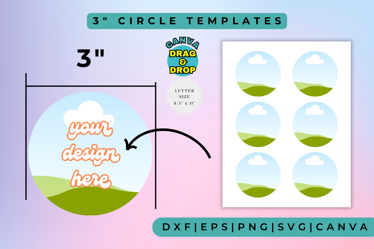 3" Circle Template