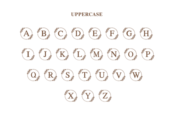 Abstract Floral Font - Preview 5