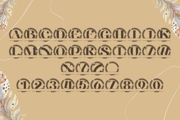 Avinelle Split Monogram Font - Preview 3