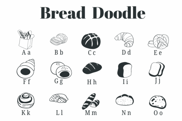 Bread Doodle Font - Preview 1