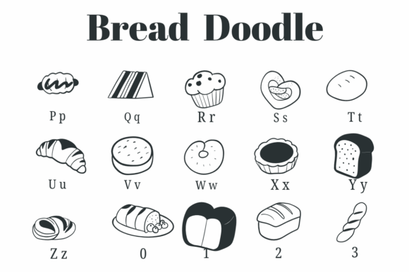 Bread Doodle Font - Preview 2