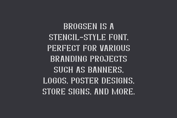 Brogsen Font - Preview 3