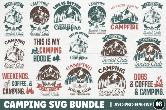 Camping SVG Bundle, Camping Svg