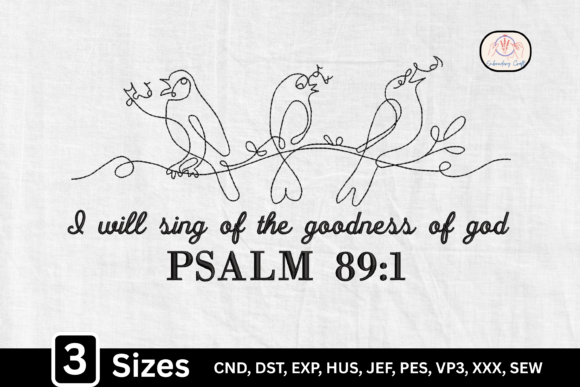 Continuous Line Art Bird Goodness of God