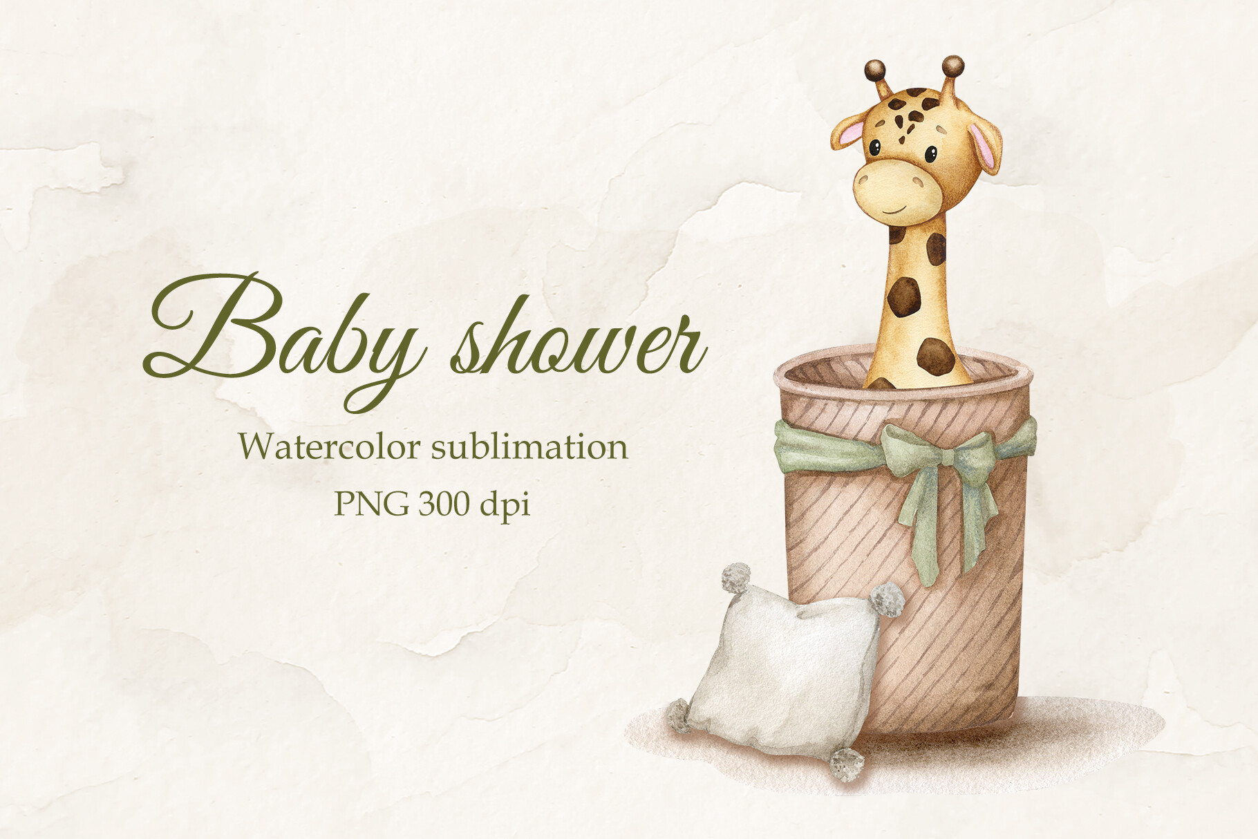 Cute Giraffe. Baby Shower. Boho Baby.