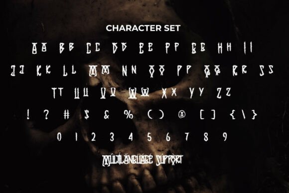 Death Day Font PNG with transparent background - Preview 3