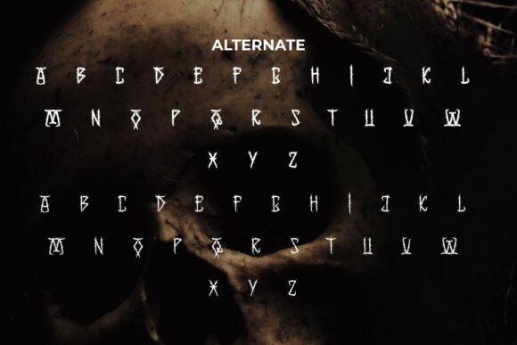 Death Day Font PNG with transparent background - Preview 5