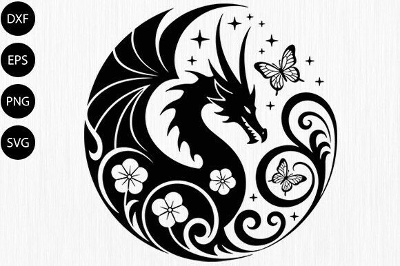Dragon SVG, Book Dragon Svg Gráfico Manualidades Por VECTOR AREA
