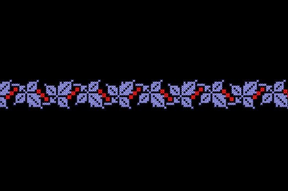 Floral Border Embroidery Design