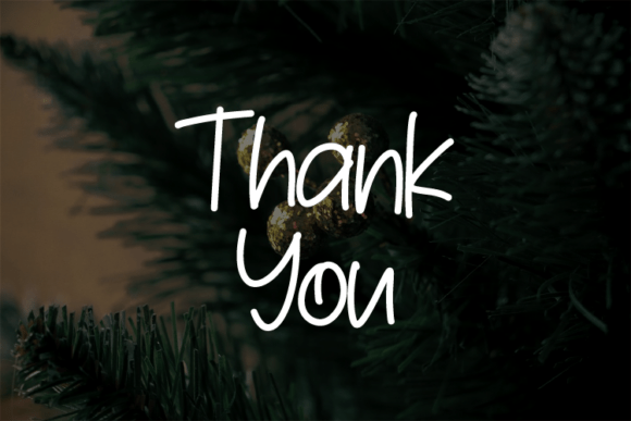 Hallo December Font font preview - 3
