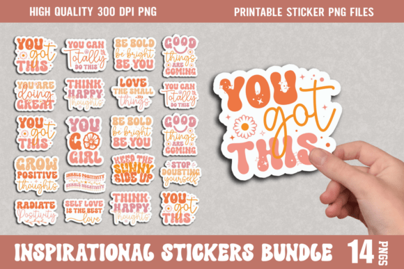 Inspirational Quotes Sticker Bundle