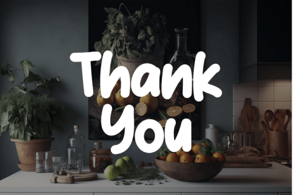 Kitchen Food Font PNG with transparent background - Preview 3