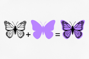 Layered Butterfly Silhouette Svg · Creative Fabrica
