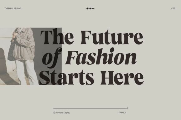 Ravione Display Font PNG with transparent background - Preview 2