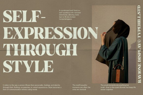 Ravione Display Font PNG with transparent background - Preview 3