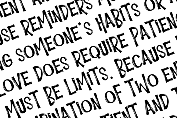 Relaxing Brush Font PNG with transparent background - Preview 2