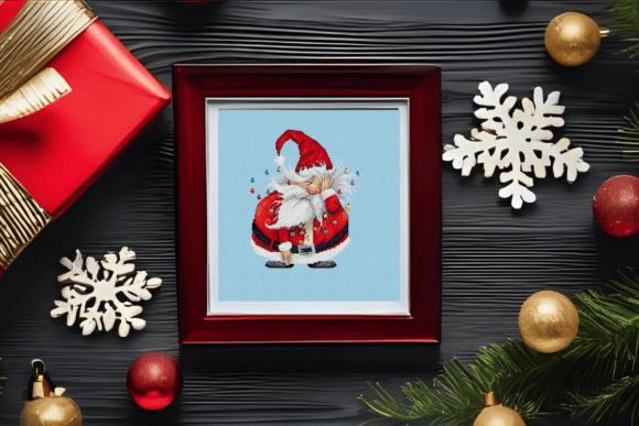 Santa Claus Cross Stitch Pattern PDF