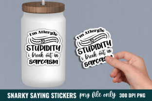 Sarcastic Quotes Sticker Bundle Graphic by Styled Stock · Creative Fabrica