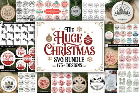 The Ultimate Christmas SVG Mega Bundle – 175+ Holiday Designs