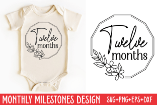 Baby Monthly Milestone SVG Bundle Graphic by Styled Stock Mock ...