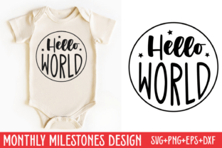 Baby Monthly Milestone SVG Bundle Graphic by Styled Stock Mock ...