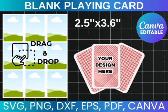 Blank Playing Card Canva Template