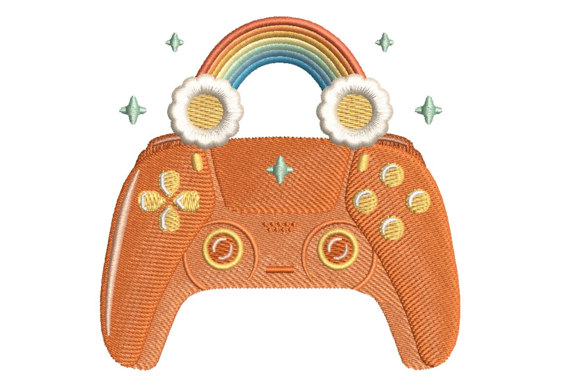Boho Gamer Controller with Rainbow