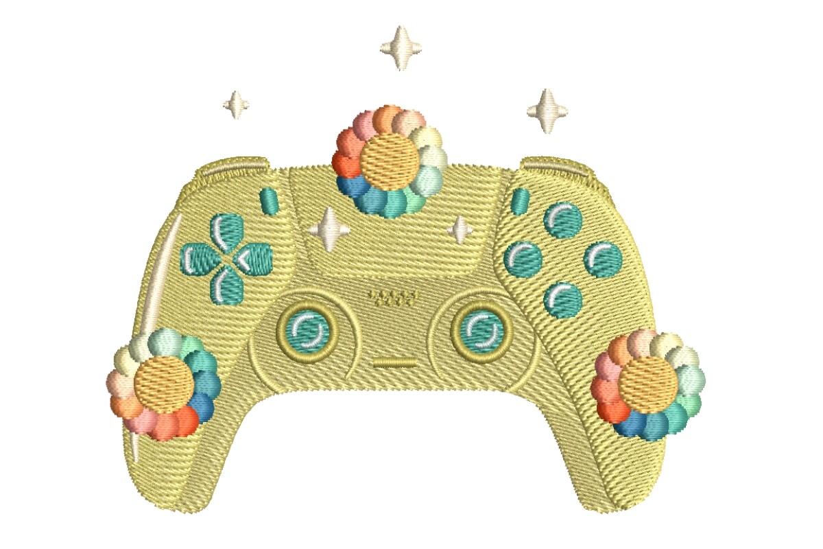 Boho Gamer Controller with Rainbow