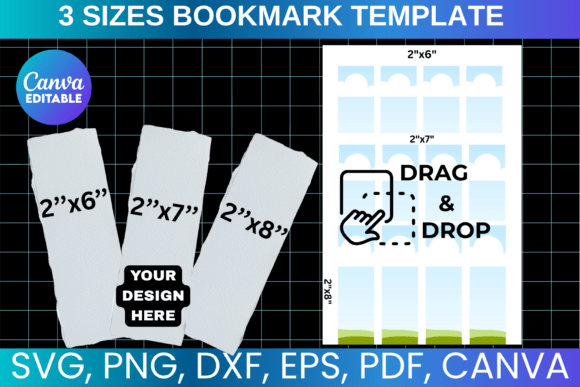 Canva Bookmark Template,Bookmark SVG PNG