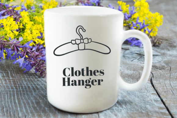 Clothes Hanger Font PNG with transparent background - Preview 6